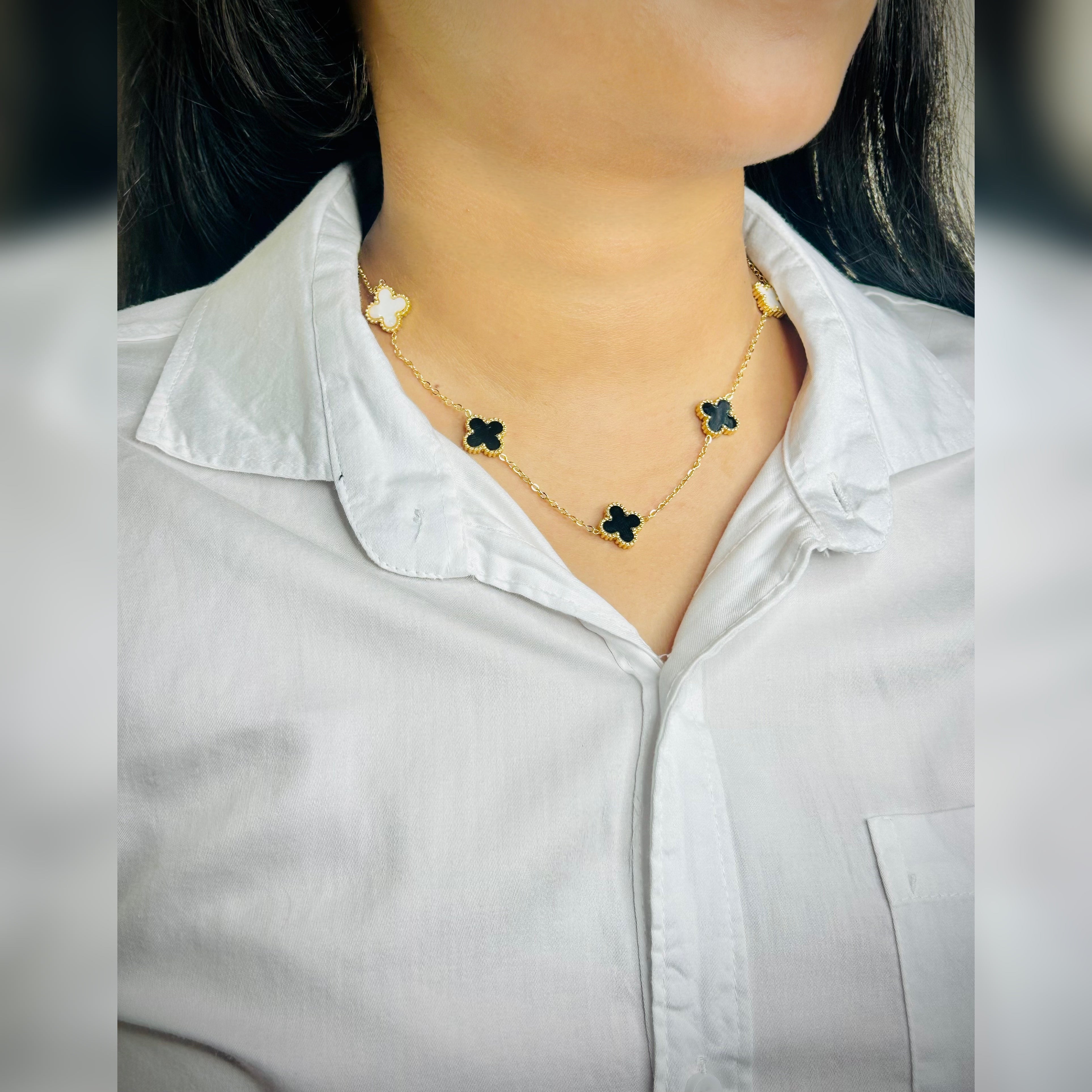 Lucky Clover Charm Necklace