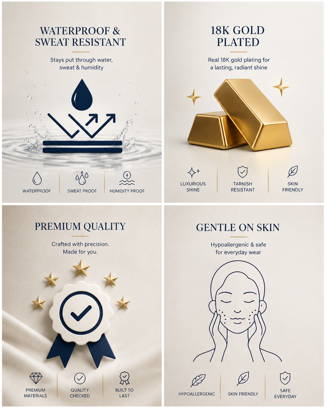 Elegant Floral Gold Adjustable Ring